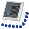 RFID Door Access Control System Kit DIY +180KG Electric Magnetic Lock+ 10pcs Rfid Keyfobs tags + Power Supply + Exit Button