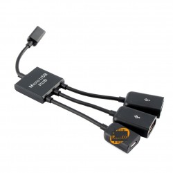 3Ports Micro USB Data Sync...