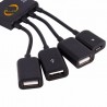 4Ports Micro USB Data Sync Power Charging OTG Hub Adapter Cable