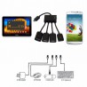 4Ports Micro USB Data Sync Power Charging OTG Hub Adapter Cable