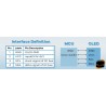 0.96 inch OLED Display 128*64 pixels Blue - I2C شاشة