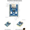 RP2040-Zero Mini Board, Pico-Like MCU Board Based on Raspberry Pi MCU RP2040 راس بيري