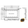 240x128 graphic LCD display module T6963 Parallel port
