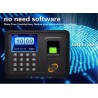 A6 2.4 inch Color TFT Screen Biometric Fingerprint Time Attendance USB Communication Office Time Attendance Clock