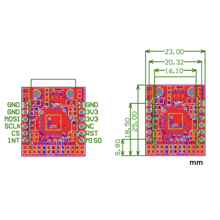 W5500 SPI to LAN Ethernet Network Module TCP IP Interface 3.3V 5V for ...